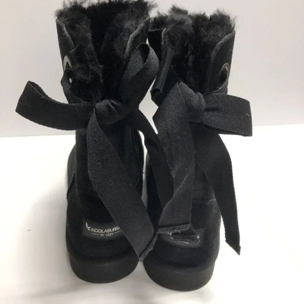 Koolaburra Womens Andrah Short Boot Black Size 10 M